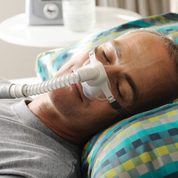 Male Sleeping in Pilairo Q Mask
